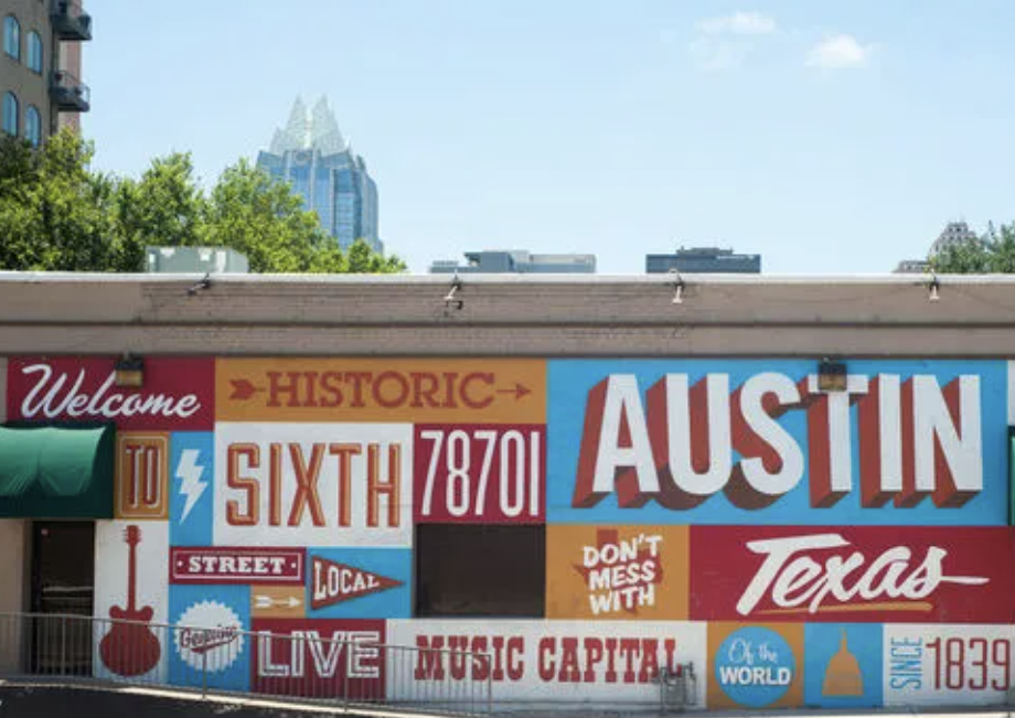 Welcome to Austin mural